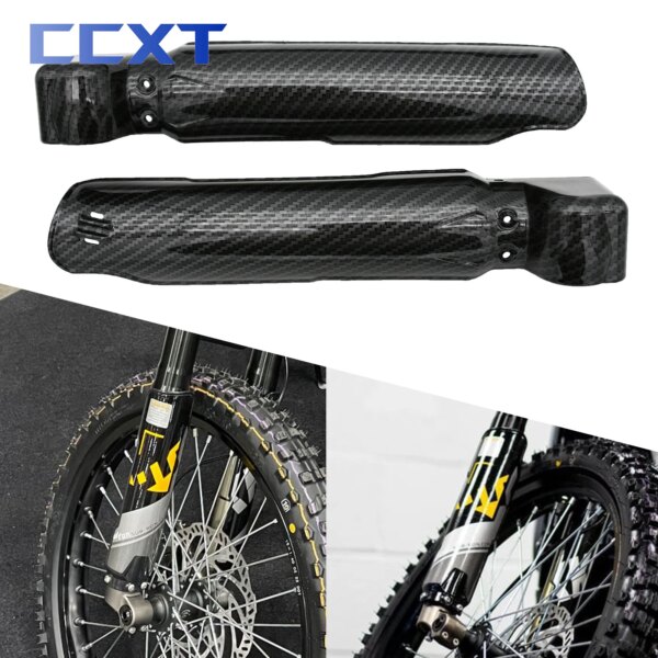 Para Sur Ron KEE Surron Light Bee X/S accesorios bicicleta eléctrica Motocross amortiguador protectores de horquilla protección de plástico Universal