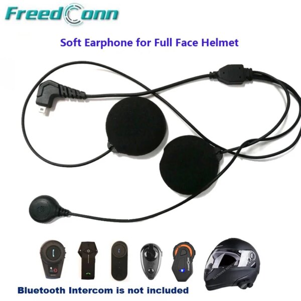 Freedconn-accesorios de intercomunicación para motocicleta, auricular suave con micrófono para TCOM-SC T-COMVB FDC-01VB COLO TMAX, máscara completa