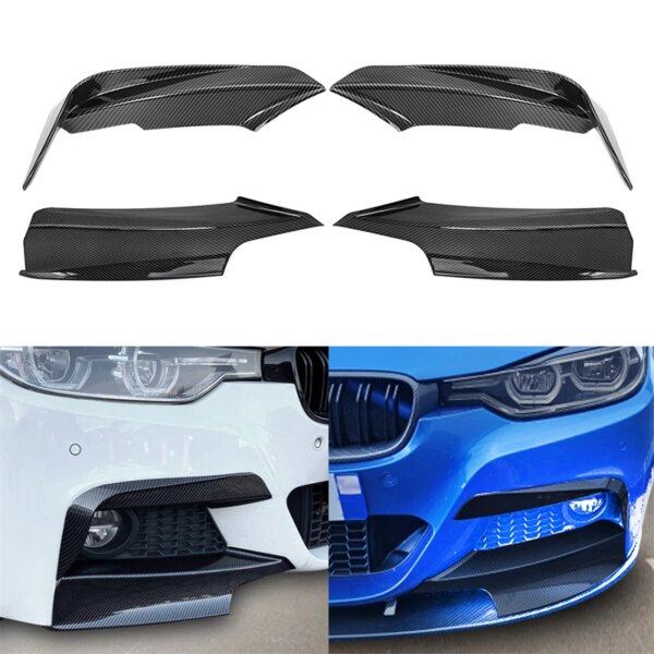 Kit de cubierta de luz antiniebla divisor lateral de parachoques delantero para BMW Serie 3 F30 F31 F35 320i 328i 330i 335i 340i 316d 318d M Sport 2012-2019