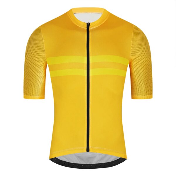 Fualrny-Camiseta de ciclismo para hombre, ropa reflectante para bicicleta de montaña y carretera, Jersey de malla transpirable, ropa de ciclismo, Jersey de verano