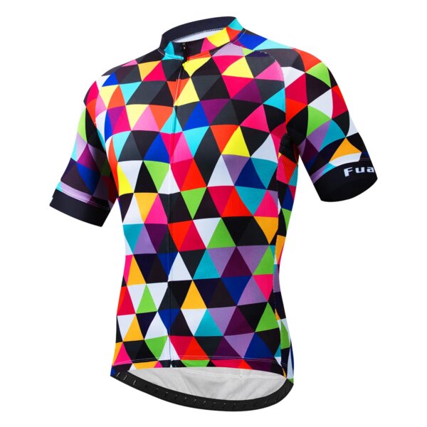 Fualrny-Camiseta de Ciclismo para hombre, Jersey AERO ligero para bicicleta de montaña, ropa de Ciclismo sin costuras, Maillot