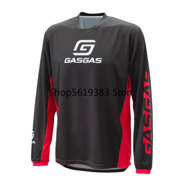 GASGAS Jersey para descensos Off Road, camiseta para bicicleta de montaña, Jersey de ciclismo para Hombre, camiseta de carreras MTB Moto Motocross, Maillot para Hombre