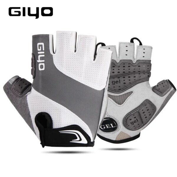 GIYO S-10, lo más nuevo de verano para bicicleta de montaña, guantes de ciclismo de medio dedo, guantes deportivos transpirables que absorben los golpes, antideslizantes