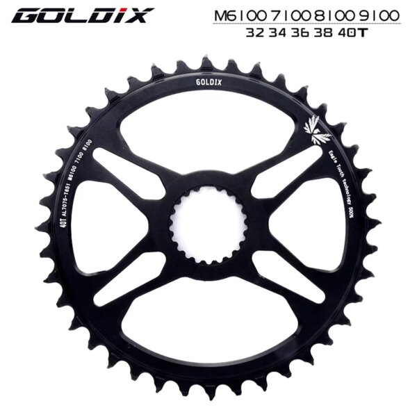 Plato ancho y estrecho GOLDIX 12S para Shimano FC-M6100/7100/8100/9100 manivela de montaje directo 32T/34T/36T/38T/40T rueda dentada única