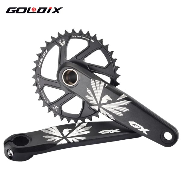 GOLDIX GX bielas para bicicleta de montaña Bielas Mtb bielas brazos para bicicleta vela integrada Pe 1 corona 12 velocidades 32/34/36/38T