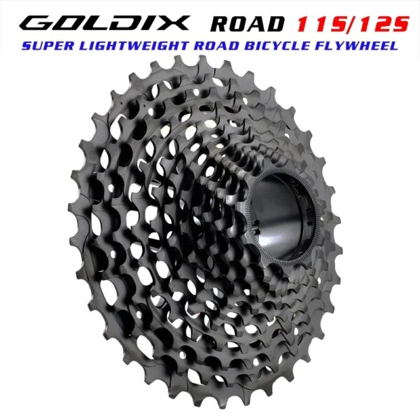 GOLDIX SL CNC bicicleta de carretera 12/11S rueda libre ultraligera 11/12-28/30/32/34T Cassette volante 12 velocidades K7 grava 11V piñón