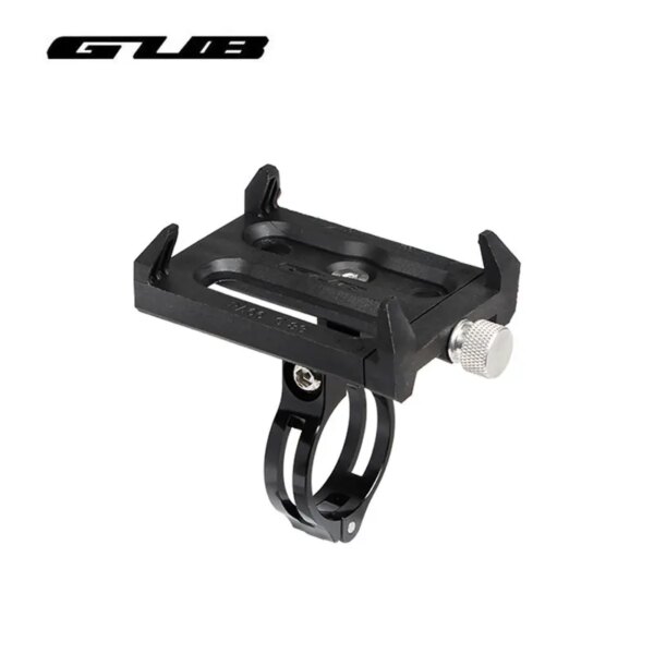 Soporte para teléfono de bicicleta GUB, soporte de montaje para teléfono inteligente de 3,5-6,2 pulgadas, soporte Universal antideslizante para manillar de bicicleta, color negro