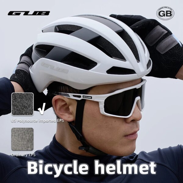 GUB Cascos de Ciclismo para Hombre con Forro autolimpiable GB Casco de Seguridad para Bicicleta de Carretera Hebilla magnética Arriba y Abajo Tamaño Ajustable