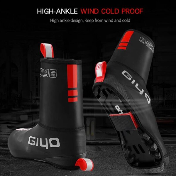 Giyo-zapatos de ciclismo impermeables, cubierta térmica de neopreno para primavera e invierno, cubrezapatos para bicicleta de montaña, calzado de Ciclismo de Carretera