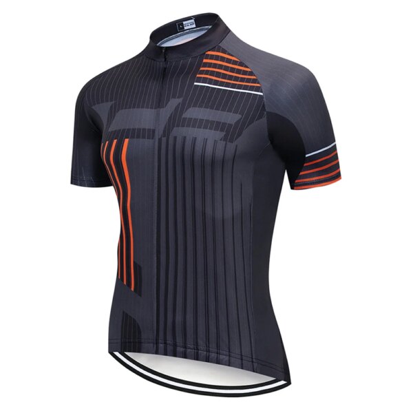 Jersey de ciclismo gris, camiseta deportiva contra la humedad, camiseta transpirable profesional, ropa de manga corta para exteriores, camiseta de motocross, ropa de MTB