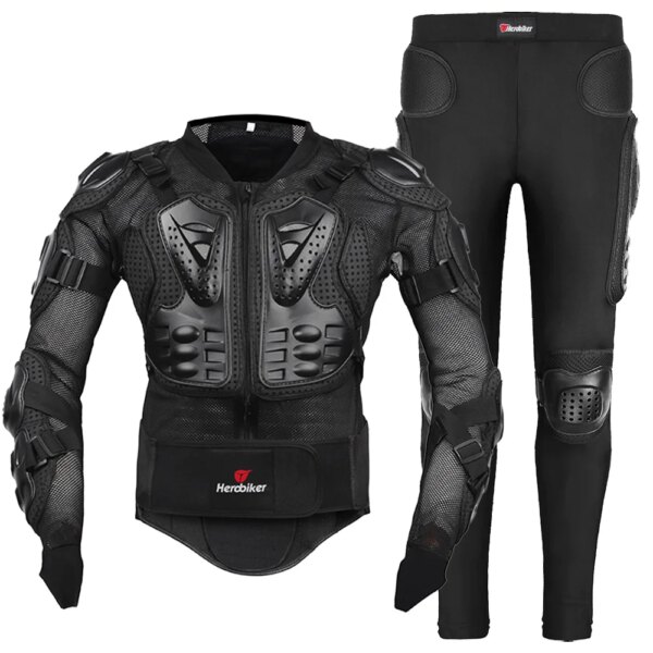 HEROBIKER-Chaqueta de Motocross para hombre, armadura corporal, armadura de motocicleta, chaqueta de carreras para bicicleta, protección para Moto, S-5XL