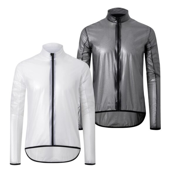 HISERWA-Chaqueta de ciclismo para hombre, chaqueta ultraligera impermeable para ciclismo, ropa para bicicleta de montaña al aire libre, cortavientos portátil para bicicleta