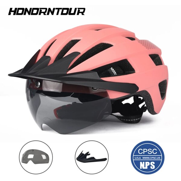 El nuevo casco de ciclismo de HONORTOUR es cómodo y está forrado con cascos ultraligeros para bicicletas de carretera y de montaña para proteger su cabeza.