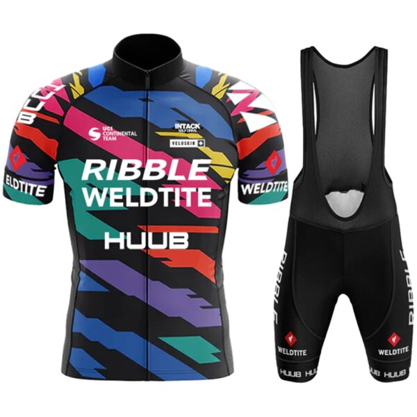 HUUB-Conjunto de Jersey de Ciclismo para hombre, Ropa transpirable de manga corta para bicicleta, Ropa deportiva para bicicleta de montaña, Maillot de Ciclismo