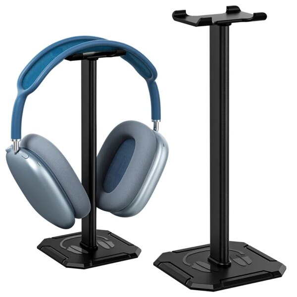 Soporte para auriculares, soporte desmontable para auriculares, colgador para juegos, soporte para auriculares, soporte para estante, accesorios antideslizantes para auriculares