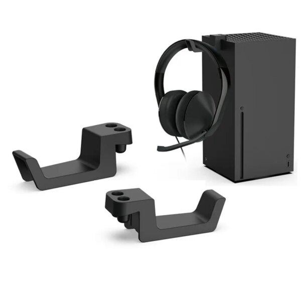 Soporte de montaje en pared para auriculares, soporte de suspensión para consola Xbox Series X, gancho de soporte para auriculares, accesorios para juegos