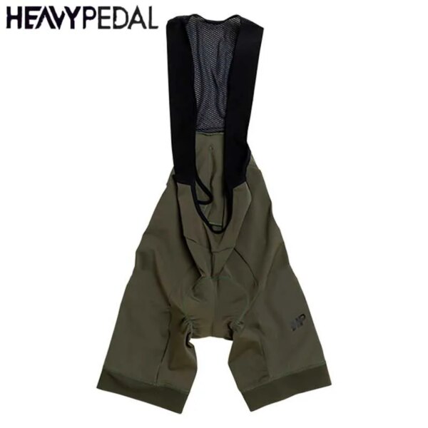 Heavypedal Camo verde ciclismo Bib Shorts hombres triatlón bicicleta de montaña bicicleta hombre ropa interior pantalones cortos de Gel verano hombres pantalones cortos deportivos