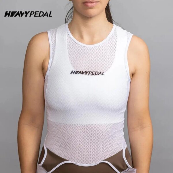 Heavypedal-Chalecos de ciclismo transpirables para mujer, camisetas sin mangas de secado rápido para equipo profesional, camiseta para bicicleta de carretera, ropa de deportes de verano