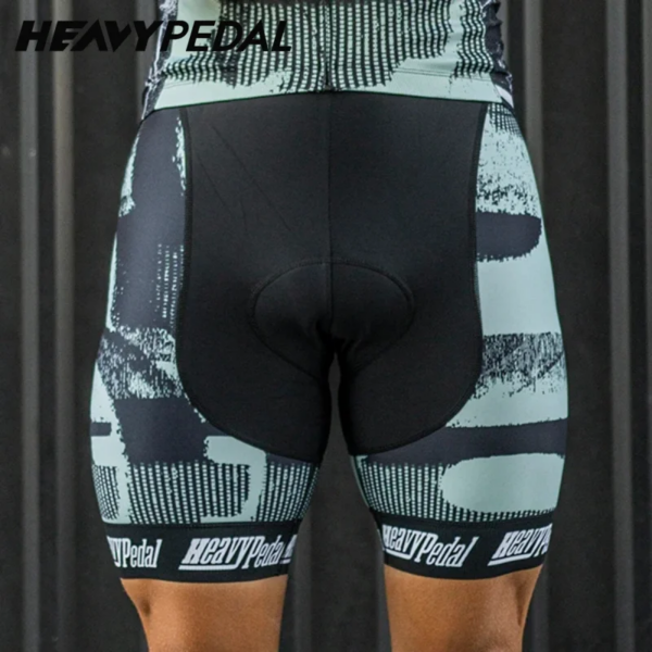 Pantalones cortos de ciclismo para equipo Heavypedal, pantalones cortos para hombre, mallas para ciclismo de montaña profesional, ropa de verano transpirable de secado rápido con relleno de GEL 16D