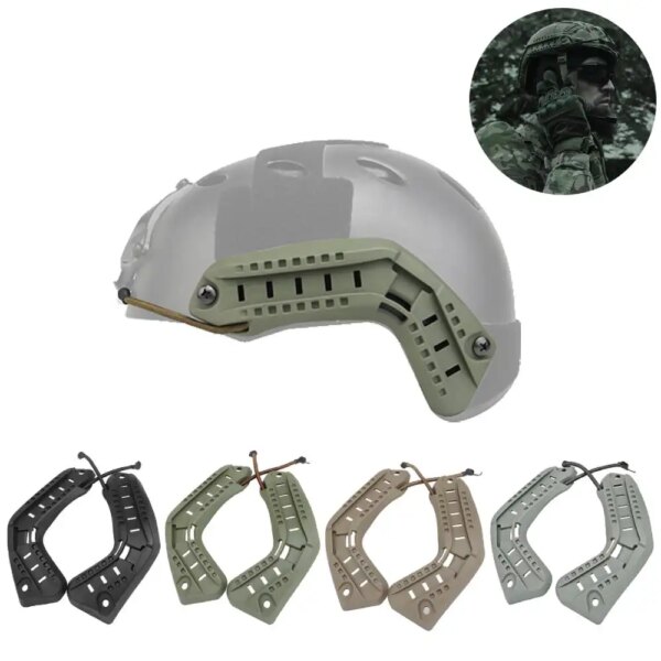 Montaje en riel para casco, accesorio táctico rápido para casco, montaje en riel para casco de arco, accesorio para cascos rápidos de Paintball para caza