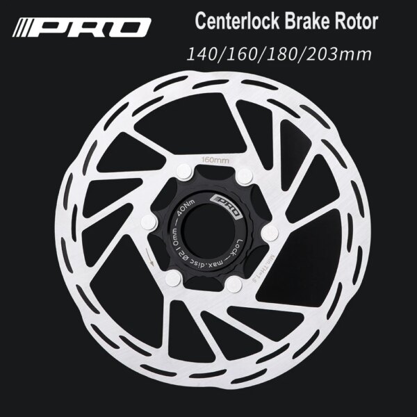 IIIPRO Centerlock Rotor MTB bicicleta de carretera disipación de calor disco de refrigeración bloqueo central 140/160/180/ 203mm Rotor de freno de disco bloqueo central