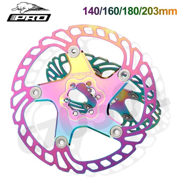 Rotor de freno de disco IIIPRO, 140mm, 160mm, 180mm, 203mm, Rotores de freno de disco hidráulico, pieza de bicicleta de Rotor flotante MTB de alta resistencia