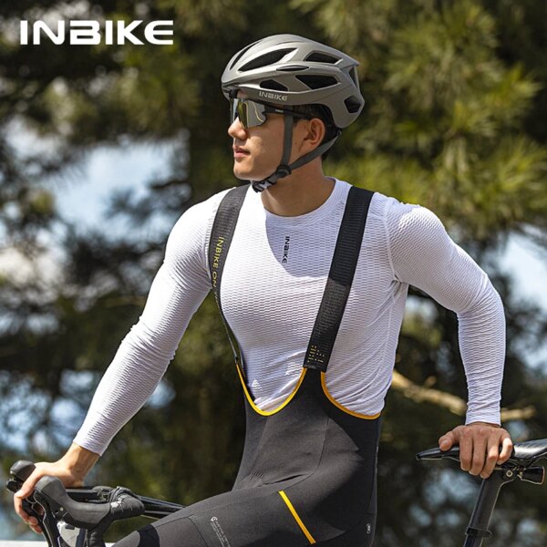 INBIKE-Camiseta de ciclismo de manga larga, ropa interior de ciclismo que absorbe la humedad, camiseta deportiva cálida, camiseta de ciclismo de carreras