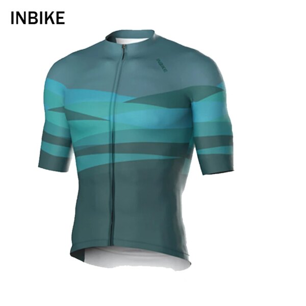 INBIKE-ropa de ciclismo de verano para hombre, ropa de ciclismo transpirable, camisa de manga corta para campo traviesa, ropa para bicicleta de montaña