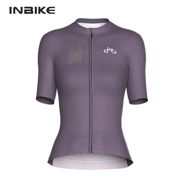 INBIKE Maillot de Ciclismo de Manga Corta para Mujer, Ropa para Ciclismo de montaña, Camisetas para Montar en Bicicleta de Carretera con Bolsillos