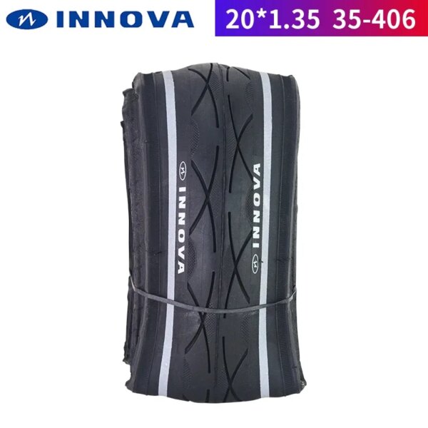 INNOVA-neumático plegable para bicicleta de carretera, superligero, 20x1,35, 20x1,5, 35-406, BMX, borde amarillo, para neumáticos de alambre de acero de 20 pulgadas