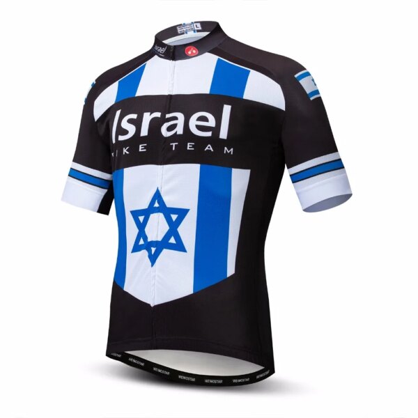 Camiseta de ciclismo Israel 2022 para hombre, camiseta para bicicleta de montaña, camisetas para bicicleta de montaña, camisetas de manga corta para equipo de carretera, verano, Colombia, Rusia, azul, 2022