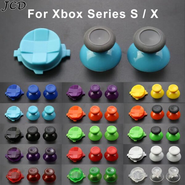 JCD-pulgares analógicos 3D, tapa de Joystick, cubierta de ThumbSticks para controlador Xbox Series XS, botón d-pad, teclas de dirección cruzada