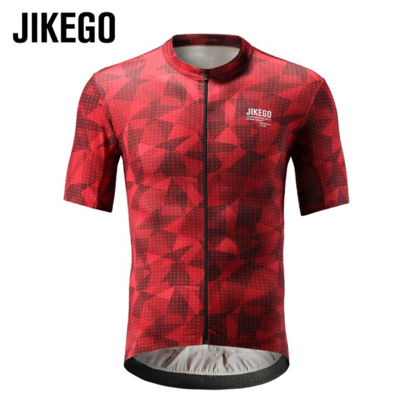 JIKEGO hombre Ciclismo Maillot MTB Jersey camisetas para bicicleta de montaña ropa de bicicleta camiseta de Motocross Maillot Ciclismo secado rápido