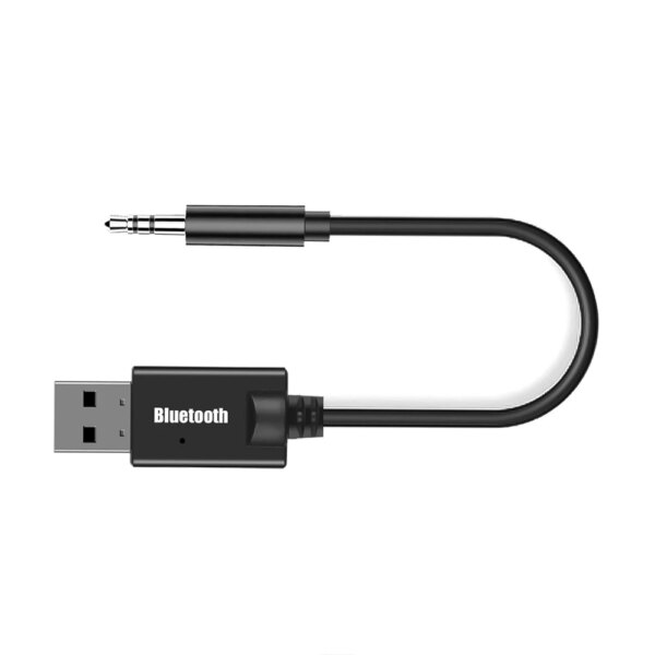 KEBIDU-adaptador Bluetooth para coche, Receptor inalámbrico de música estéreo, Conector auxiliar de 3,5mm, Receptor de Audio Mini USB Bluetooth para altavoz automático