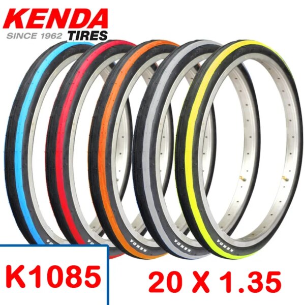 KENDA K1085 neumático de bicicleta BMX 20*1,35 neumáticos de bicicleta de carretera plegables multicolor accesorios de bicicleta de baja resistencia