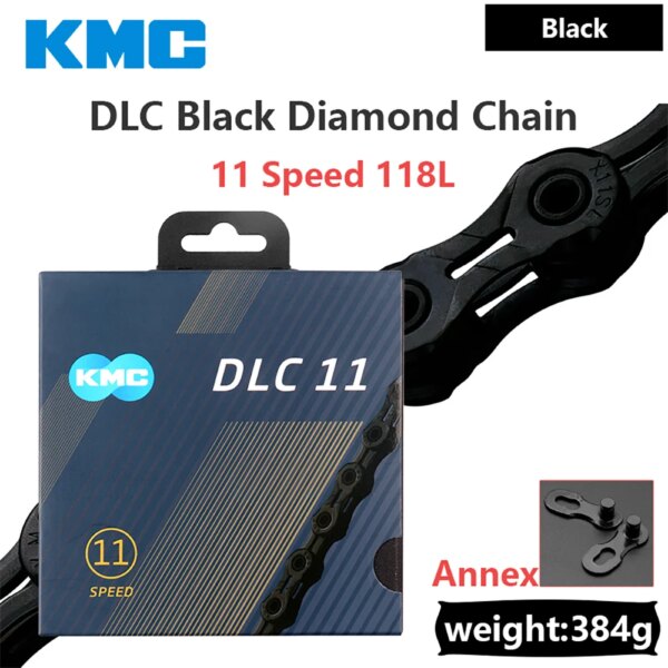 KMC DLC 11 velocidades MTB bicicleta cadenas de diamantes ultraligeras negro rojo 116/118L X11 cadenas de bicicleta de montaña para Shimano Sram Campagnolo