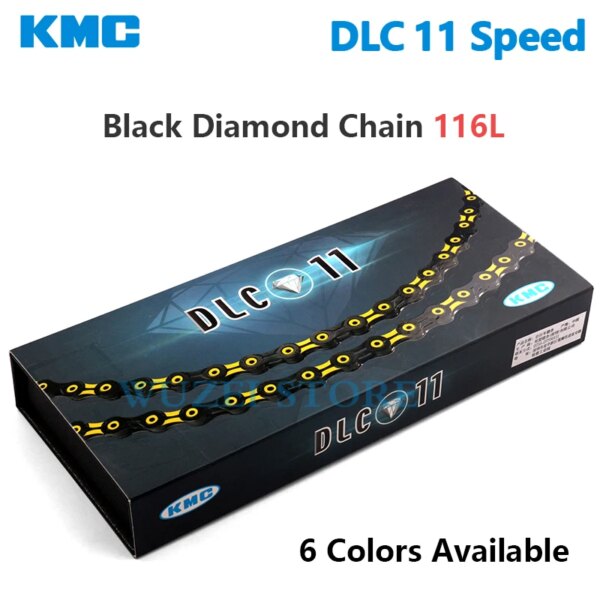 Cadena KMC DLC 11s con revestimiento similar al diamante 11V cadena de bicicleta 116/118L X11 cadenas ultraligeras para bicicleta de montaña para Shimano Sram