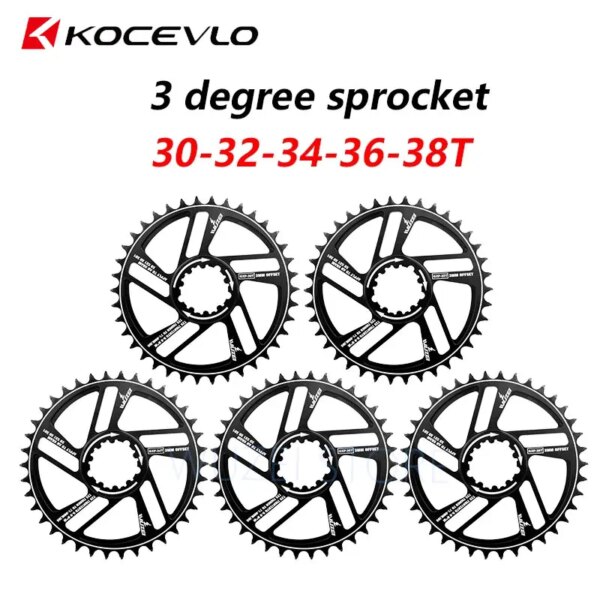 KOCEVLO MTB plato 1mm Offset 30T 32T 34T 36T 38T rueda de cadena de bicicleta piñones de bicicleta de montaña para SRAM 11/12S SX NX GX GXP