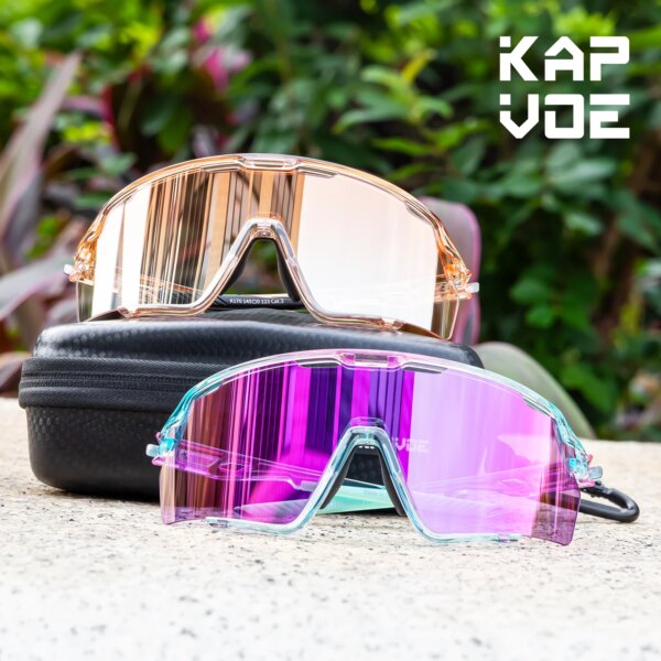 Kapvoe, nuevas gafas de sol para ciclismo al aire libre, gafas para ciclismo MTB, gafas para conducir, gafas para mujer y hombre, gafas deportivas para escalar UV400