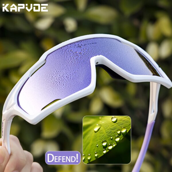 Kapvoe nuevas gafas de sol UV400 para ciclismo para hombres, deportes al aire libre, gafas para ciclismo de montaña, gafas para conducir, gafas de béisbol para mujeres