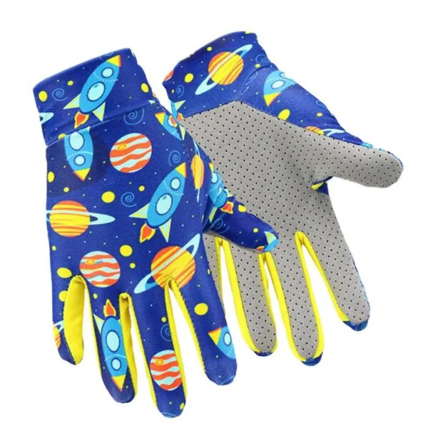 Guantes de bicicleta para niños, guantes con protección solar de seda helada para niños pequeños, guantes para montar en bicicleta, pesca, patinaje