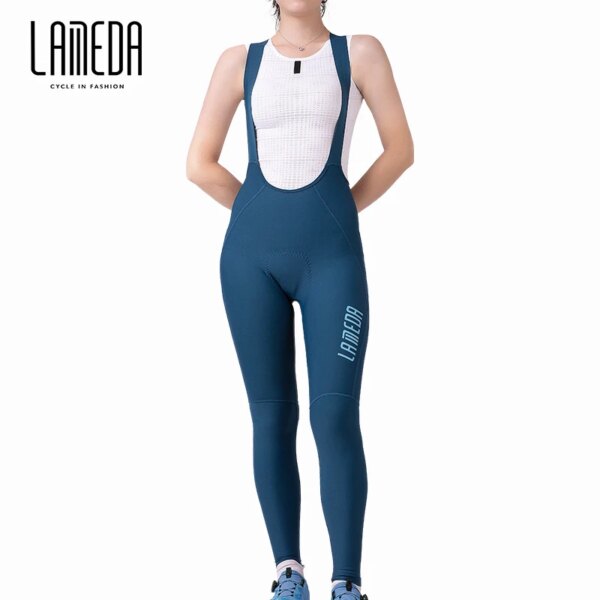 LAMEDA-pechera de ciclismo profesional para mujer, pantalones con arnés para bicicleta, cintura alta, tirantes de secado rápido, MT, primavera y verano