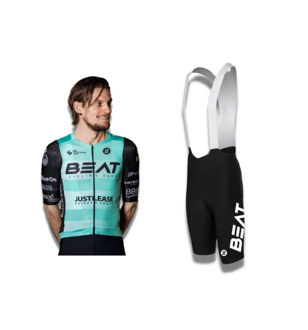 LASER CUT 2023 BEAT CYCLING CLUB EQUIPO MANGA CORTA CICLISMO JERSEY VERANO CICLISMO ROPA CICLISMO+BIB SHORTS