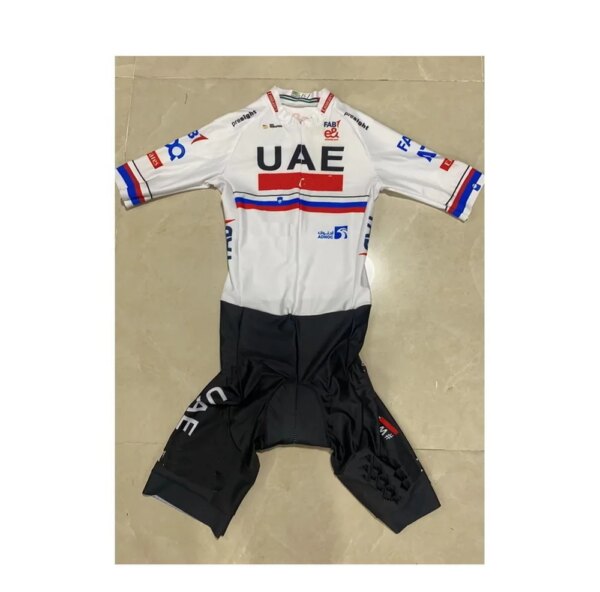 Mono con corte láser para equipo de los Emiratos Árabes Unidos, traje corto de Eslovaquia, Jersey de Ciclismo, Ropa para bicicleta, Maillot, 2024