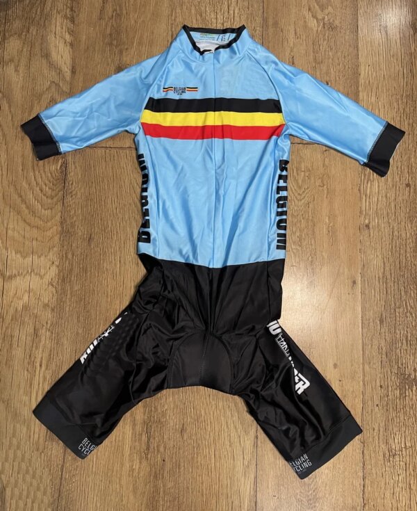 Traje de corte láser para equipo nacional de Bélgica, Jersey corto de Ciclismo, Ropa para bicicleta, Maillot, Ropa de Ciclismo