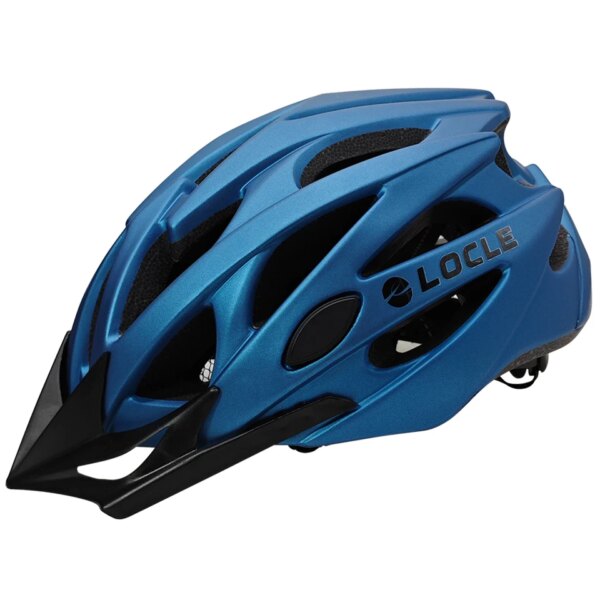 Casco de bicicleta LOCLE para hombres y mujeres, moldeado integralmente, casco de ciclismo para niños y adultos, Casco de Bicicleta de carretera de montaña con visera