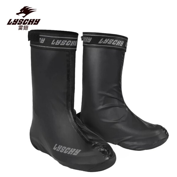 LYSCHY ciclismo bicicleta motocicleta cubierta para zapatos contra la lluvia Scooter más grueso antideslizante botas impermeables cubre MX Motocross Racing Shoe Cover