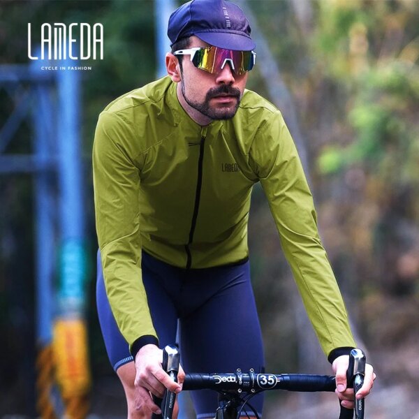 Lameda-ropa cortavientos para hombre y mujer, ropa de ciclismo a prueba de viento, camisetas para bicicleta de montaña y carretera, manga larga, primavera y otoño