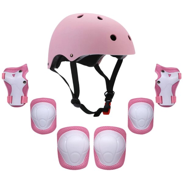 Lixada 6 unids/set niños patinaje sobre ruedas monopatín ciclismo bicicleta casco rodilla protector de muñeca conjunto de coderas niños niñas