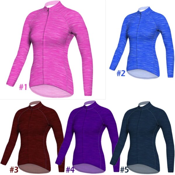 Maillot de ciclismo de manga larga para mujer, camiseta de bicicleta para mujer, camiseta deportiva MTB, maillot de carretera de montaña de Motocross, chaqueta, ropa de bicicleta
